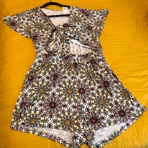 Ann Taylor Loft Beach Romper